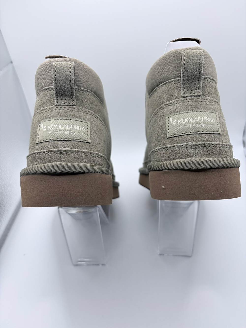 Koolaburra by UGG Advay Suede Faux Fur Ankle Boots Taupe Dune Women's Size 5 NWT - Picture 3 of 13